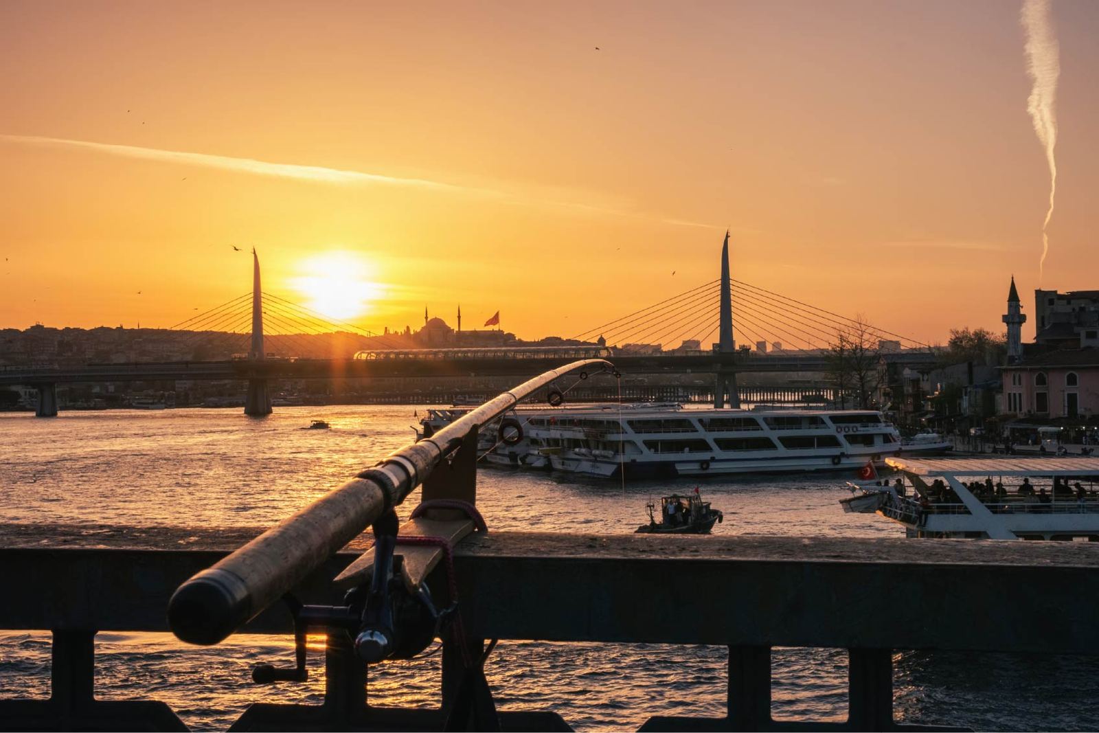 Pôr do sol no Corno de Ouro, Istambul